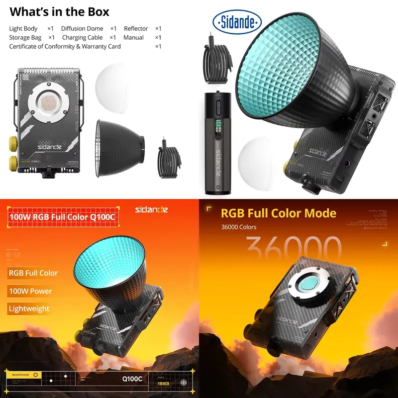 Photography Lighting Professional - ضوء تصوير محمول احترافي عالي الطاقة