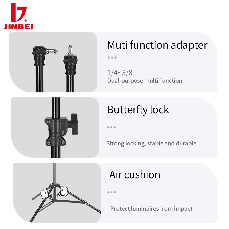 حامل إضاءة احترافي JINBEI MZ-2 - مراجعة Photography Lighting Professional وسعره