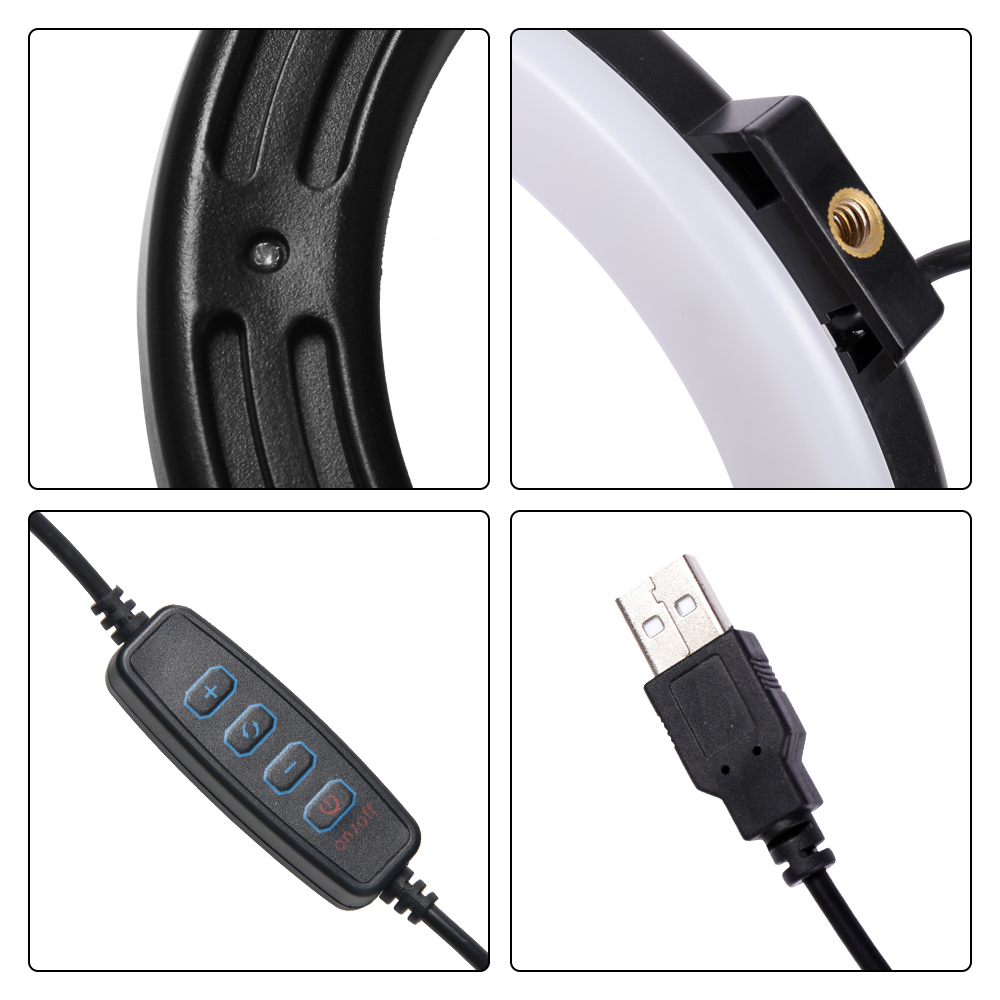 حلقة إضاءة سيلفي ليد ، مصباح ت - مراجعة Photography Lighting Circle وسعره