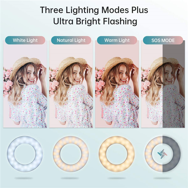 ترقية 3200K-6500K LED كليب مصب - مراجعة Photography Lighting Circle وسعره