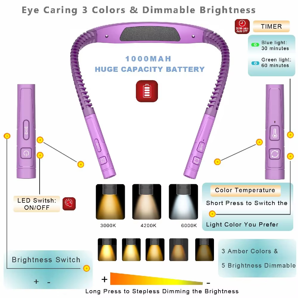 أضواء قراءة LED للرقبة قابلة ل - مراجعة Photography Lighting Book وسعره