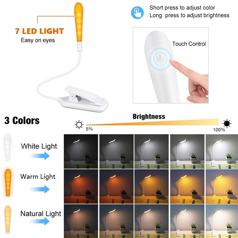 USB قابلة للشحن كليب على كتاب  - مراجعة Photography Lighting Book وسعره