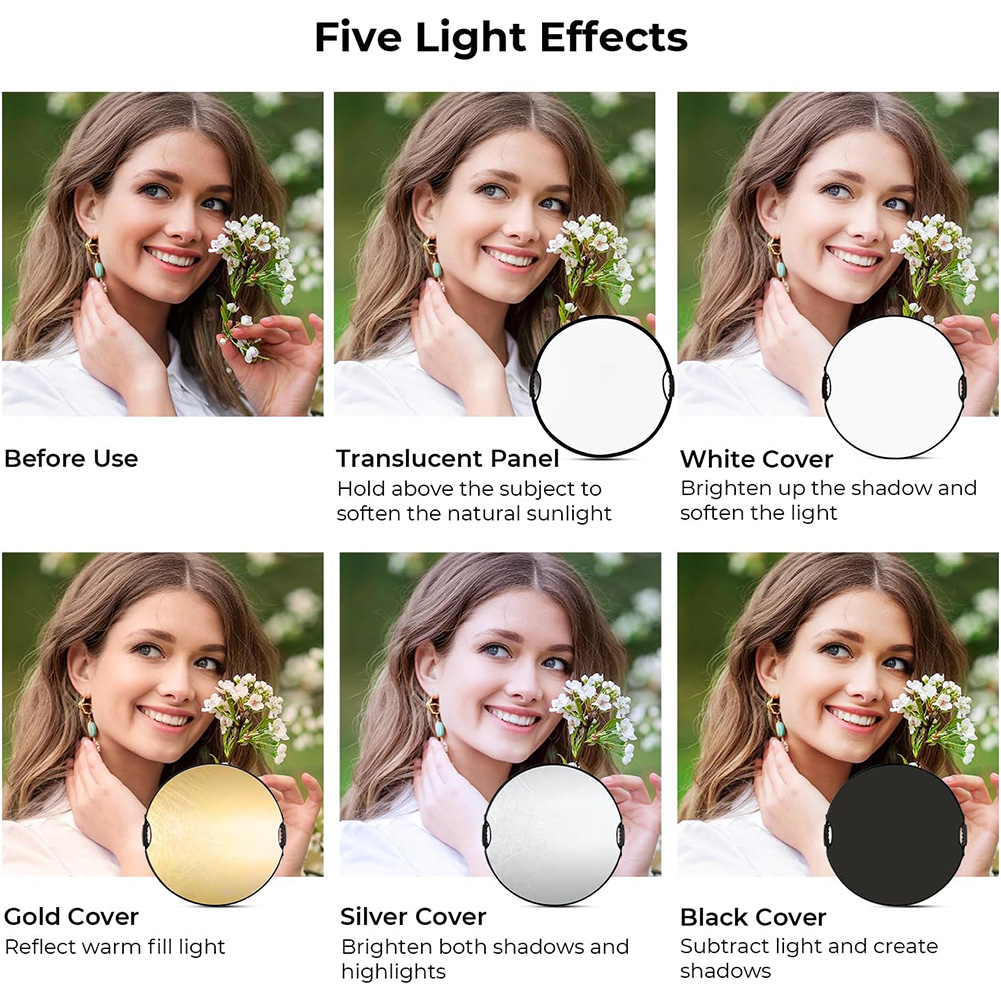 عاكس ضوء قابل للطي من MYOBO مع - مراجعة Photography Lighting Reflector وسعره