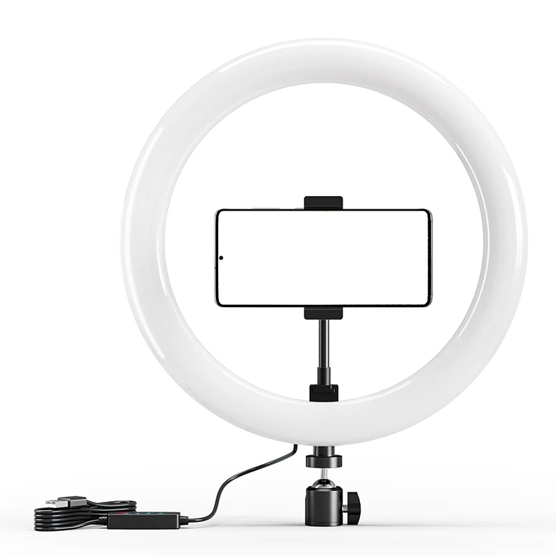 10 بوصة LED Selfie مصباح مصمم  - مراجعة Photography Lighting Circle وسعره