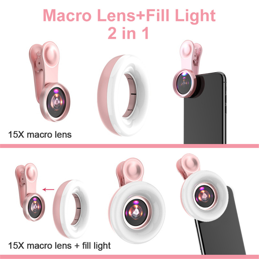 عدسة الهاتف المحمول 15X عدسة م - مراجعة Photography Lighting Circle وسعره
