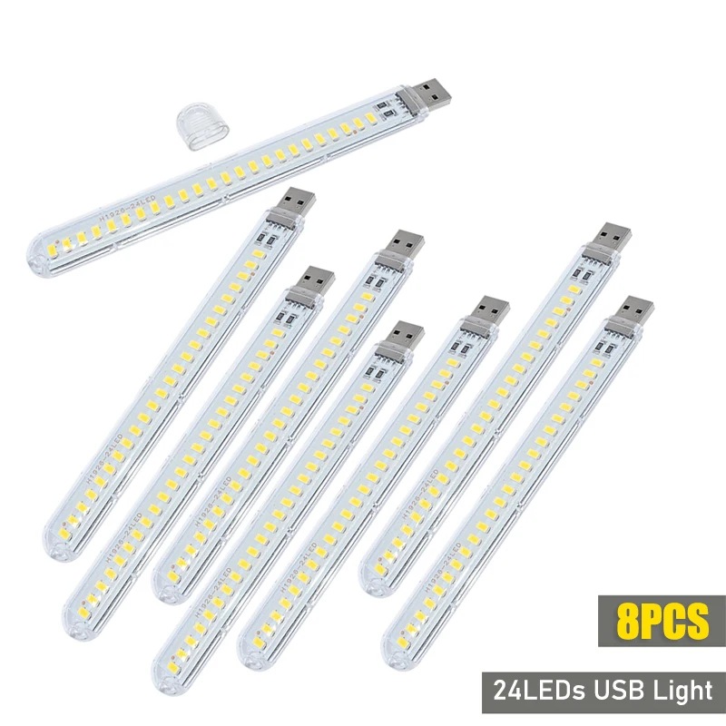 DC5V USB مصباح ليد 24LED 8LED  - مراجعة Photography Lighting Book وسعره