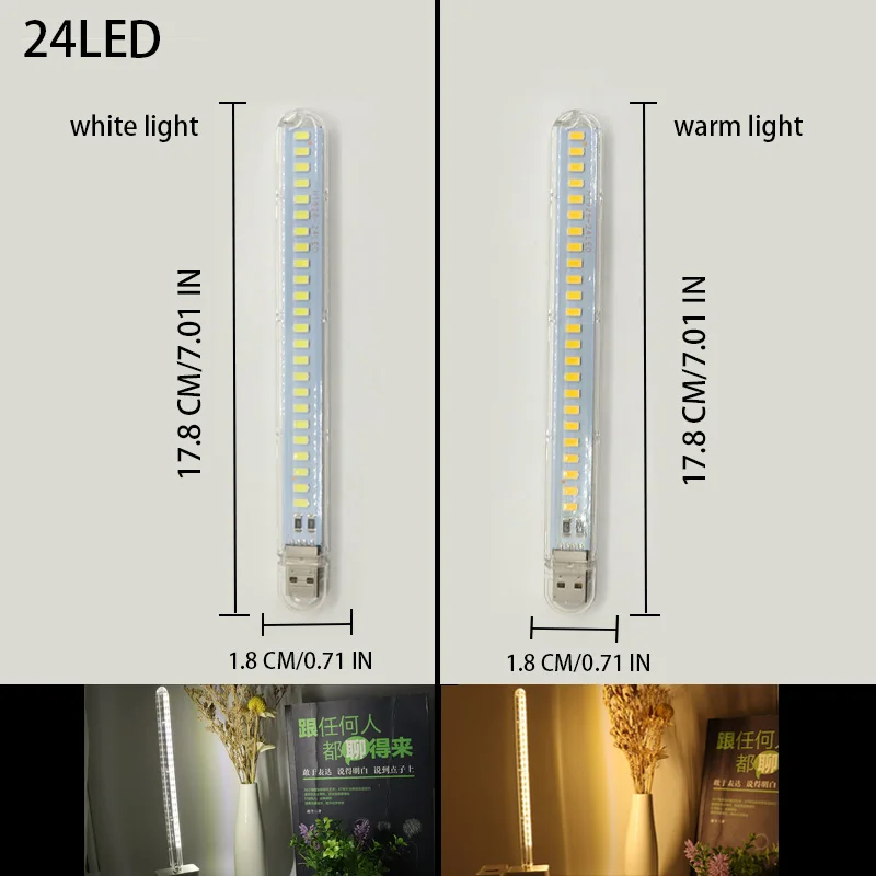 DC5V USB مصباح ليد 24LED 8LED  - مراجعة Photography Lighting Book وسعره